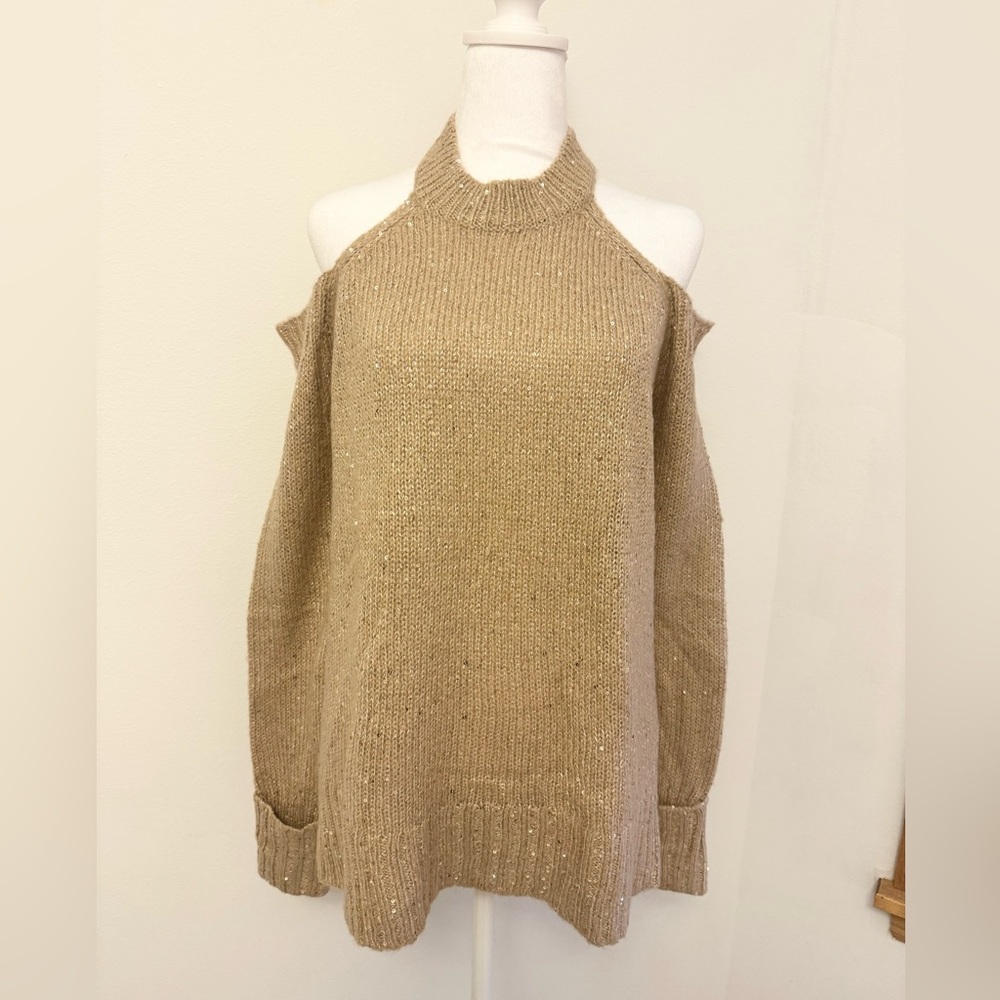 River Island Sequined Off Shoulder Sweater